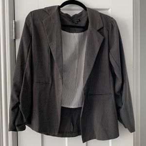 Women’s grey blazer jacket - size large